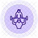 Personal Trainer Line Icon Icon