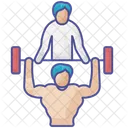 Personal Trainer Outline Filled Icon Business And Finance Icon Pack Icon