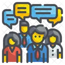 Hablar Hablar Conversar Icono