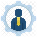 Gente Administracion Stickman Icono