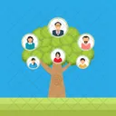 Personas Arbol Con Icono