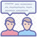 Personen Kommunikation Konversation Diskussion Symbol