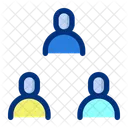 Personennetzwerk Mitarbeiter Gruppe Symbol