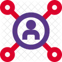 Personennetzwerk Personenhierarchie Netzwerk Symbol