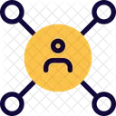Personennetzwerk Personenhierarchie Netzwerk Symbol