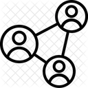 Netzwerk Person Geschaft Symbol