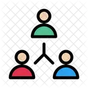 Netzwerk Gruppe Verbindung Symbol