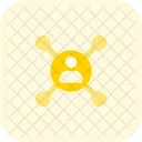 Personennetzwerk Personenhierarchie Netzwerk Symbol