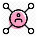 Personennetzwerk Personenhierarchie Netzwerk Symbol