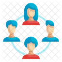 Personen Netzwerk  Symbol