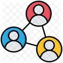 Personen Netzwerk  Symbol
