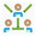 Personen Netzwerk  Symbol
