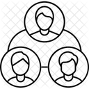 Personen Netzwerk  Symbol