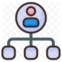 Personenserver Server Datenbank Symbol