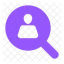 Personen Suchen Finden Rekrutieren Symbol
