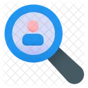 Personensuche Kundensuche Benutzeruberwachung Symbol