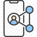 Soziales Netzwerk Teilen SEO Symbol