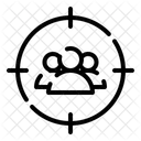 Menschen Zielsetzung Design Symbol