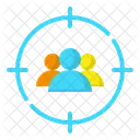 Menschen Zielsetzung Design Symbol