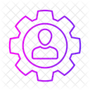 Personenentwicklung Ausrustung Person Symbol