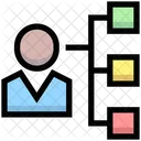 Personenhierarchie Personenverbindung Link Symbol