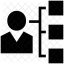 Personenhierarchie Personenverbindung Link Symbol