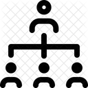 Personenhierarchie Personennetzwerk Netzwerk Symbol