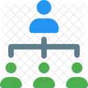 Personenhierarchie Personennetzwerk Netzwerk Symbol