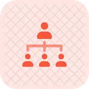 Personenhierarchie Personennetzwerk Netzwerk Symbol