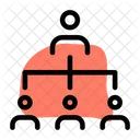 Personenhierarchie Personennetzwerk Netzwerk Symbol
