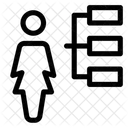 Personenhierarchie Benutzerhierarchie Personennetzwerk Symbol