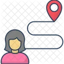 Personenverfolgung GPS Tracking Standortverfolgung Symbol
