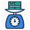 Gewicht Paket Waage Symbol