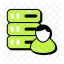 Personliche Datenbank Kundendatenbank Gemeinsam Genutzte Datenbank Symbol