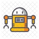 Personlicher Droide Roboter Maschine Symbol