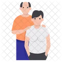 Pere Et Enfant Paternite Parent Celibataire Icon