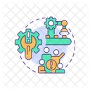System Support System Infrastructure Technical Support Icon