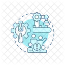 System Support System Infrastructure Technical Support Icon