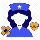 Personnel Medical Infirmiere Assistant Medical Icône