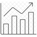 Commerce Croissance Perspectives Thinline Icon Icône