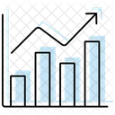 Commerce Croissance Perspectives Couleur Ombre Thinline Icon Icône