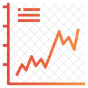 Graphique A Plusieurs Lignes Icône