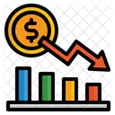 Perte De Marche Crise Graphique Icône