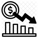 Perte De Marche Crise Graphique Icône