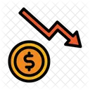 Perte financière  Icône