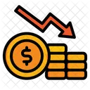 Perte financière  Icône