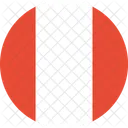 Peru Bandera Mundo Icono