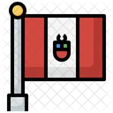 페루 국기 국기 국기 아이콘