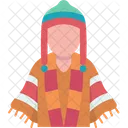 Peruvian Male Poncho Icon