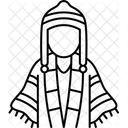 Peruvian Male Poncho Icon